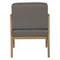 Office Star Products Medium Oak Finish Visitor's Chair with Castillo Metal Memory Foam Seat WD580-K006 - alternate 6