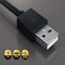 Sanoxy 2m USB 2.0 A Male to C Male Cable 480M 3A, Black SNX-CBL-LDRU-2114-1102 - alternate 2