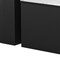 Homeroots Set of Two Black And White Wood And Faux Marble Oval Drum Bunching Coffee Tables 576838 - alternate 5