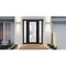 Vdomdoors Front Exterior Prehung FiberGlass Door Frosted Glass / Manux 8102 Matte Black / 2 Sidelight Exterio MANUX8102EXD-BLK-W12+36+12 x H80-LH - alternate 2