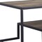 Homeroots 45" Brown and Black Metal Sled Coffee Table With Shelf 490565 - alternate 3
