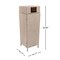 Happimess Keaton Modern 24.13Gal All-Weather Wicker/Metal Lidded Hideaway Outdoor Trash Can, Light Pink/White HPM1203D - alternate 4