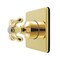 Kingston Brass Single-Handle Six-Way Diverter Valve with Square Trim Kit, Polished Brass KS4042TX - alternate 1