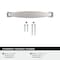 Amerock Franklin 3-3/4 inch (96mm) Center-to-Center Polished Chrome Cabinet Pull, 10PK 10VMP3705126 - alternate 2