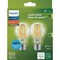 Signify Ultra Efficient 100W Equivalent Soft White Clear A19 LED Bulb, 2PK 592451 - alternate 3