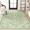 Jonathan Y Tela Bohemian Textured Weave Floral Cream/Green 3 ft. x 5 ft. Indoor/Outdoor Area Rug SMB100F-3 - alternate 3
