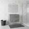 Homeroots 24" Gray Wood Freestanding Bathroom Vanity With White Sink And Two Drawers 627415 - alternate 3