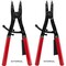 Neiko Heavy Duty 16 in Snap Ring Plier Set, 2 Piece, Straight, 45 degrees, 90 degrees Tips 02130A - alternate 2