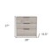 Homeroots 28" Light Gray Wood Three Drawer Dresser 477785 - alternate 3
