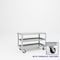 Pucel Heavy Duty Shop Truck, 48 in W x 24 in D x 33.5 in H, Three Shelves, Push Handle, Black 2448-DT-3P - alternate 1