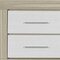 Homeroots 23" Natural And White Wood Square Two Drawer Nightstand 643691 - alternate 2