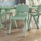Flash Furniture Plastic Stacking School Chairs with 10.5 in Seat Height in Sage, 10PK 10-YU-YCX-003-SAGE-GG - alternate 3