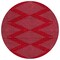 Homeroots 8' Red And Gray Round Geometric Washable Indoor Outdoor Area Rug 598784 - alternate 2