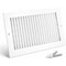 Sierra Grates 4 in. H X 14 in. W 1-Way 45 Degree Louvered, Steel, White Sidewall / Ceiling Register OWC414-WHT - alternate 1
