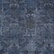 Homeroots 9' X 12' Navy Blue And Charcoal Damask Washable Indoor Outdoor Area Rug 603327 - alternate 2