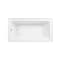 Kingston Brass 60-Inch Acrylic Rectangular 3-Wall Alcove Tub Combo with Waste and Overflow Drain, Left Hand Drain CVTAP603222L6 - alternate 3