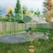 Wrightmaster 10 ft. x 13 ft. x 6.56 ft. Galvanized Wire Chicken Coop w/ Waterproof and Anti-Ultraviolet Cover Wa ZR-184737 - alternate 3
