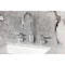 Kingston Brass Widespread Bathroom Faucet with Knurled Handle and Brass Pop-Up, Polished Chrome KS8921KNL - alternate 3
