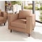 Flash Furniture HERCULES Artemis Cognac LeatherSoft Reception Chair w/2 AC Outlets/USB/USB-C Ports ZB-8921-1S-COGNAC-GG - alternate 3