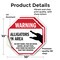Signmission Warning Alligators in Area Do Not S, 10 inch X 10 inch, Vinyl Decal, 2PK OC-D-2PACK-10-339 - alternate 3