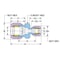 Hoke Reducing Union: RU: Connects Fractional Tube: 1/4in x 1/8in, Brass Construction 4RU2BR - alternate 2