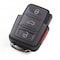 Aks Keys Remote Keys Flip, Fob-Remote, Part, Compatible, with, Volkswagen, 2005, 2006, 2007, 2008, 2009 RC-VW-33C - alternate 2