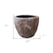Homeroots Set of Three 21in Brown Stone Indoor Outdoor Round Pot Planter 274805 - alternate 2