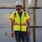 Dome75 Hi-Vis Short Sleeve Safety Vest 2X/3X Class ANSI/ISEA 107-2020 Class 3 , Reinforced Front Zipper DV2533 - alternate 2