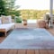 Homeroots 10' X 14' Sky Blue Gray And Ivory Abstract Washable Indoor Outdoor Area Rug 616861 - alternate 3