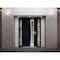 Vdomdoors Aluminum Door Cynex 6116 Black Entry Steel Metal Modern Painted W14+36+14xH80 Right Inswing CYNEX6116EXD-BLK-W14+36+14xH80-RH-I - alternate 2