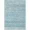 Homeroots 5' X 8' Teal Blue And Ivory Trellis Washable Indoor Outdoor Area Rug 616497 - alternate 3