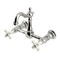 Kingston Brass Two-Handle Wall Mount Bridge Kitchen Faucet, Polished Nickel KS2446PX - alternate 1