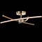 Jonathan Y Crucis 31.5" Modern Metal Integrated LED Semi Flush Mount, Gold JYL7031B - alternate 3