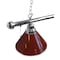 Holland Bar Stool Co Burgundy 3 Shade Billiard Light, Chrome Fixture BL3CHBurg - alternate 3