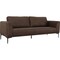 Homeroots Modern 78in Brown Loveseat With Removable Cushions 480888 - alternate 4