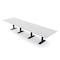 Skutchi Designs 14ft Rectangular Conference Table With Power | Harmony Series | 14 Person Meeting Room Table HAR-REC-48x168-T.BK-WA7976-NA - alternate 1