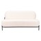 Homeroots 64" Vanilla Fabric Sofa 574006 - alternate 2
