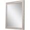 Homeroots 40" White Distressed Wood Framed Accent Mirror 632851 - alternate 3