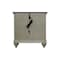 Homeroots 27" x 17" x 28" Two ToneSolid WoodDrawer Nightstand 366179 - alternate 2