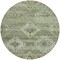 Homeroots 8' Olive Green And Fern Green Round Southwestern Washable Indoor Outdoor Area Rug 588716 - alternate 3
