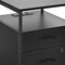 Homeroots 16" Black Wood Drawer Filing Cabinet 723071 - alternate 2