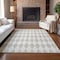 Homeroots 8' X 10' Beige Geometric Washable Indoor Outdoor Area Rug 577010 - alternate 2