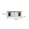 Homeroots 79" White Solid Wood Cabinet Enclosed Storage Distressed TV Stand 528707 - alternate 2