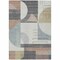 Homeroots 8' X 10' Rust Gray And Ivory Geometric Washable Indoor Outdoor Area Rug 617995 - alternate 4