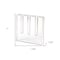 Homeroots 7" Clear Crystal Clear Square Table Vase 386770 - alternate 2