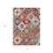 Homeroots 3' X 5' Rust Lavender And Ivory Southwestern Washable Indoor Outdoor Area Rug 632275 - alternate 1