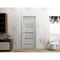 Sartodoors Sliding French Pocket Door 30 x 84in, Light Grey Oak W/ Frosted Glass, Kit Trims Rail Hardware QUADRO4445PD-OAK-3084 - alternate 3