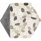 Daltile Pebble Oasis Natural Stone Tri-Hex Pebble Mosaic 11in x 10in in Tumbled Harbor, 17PK PB25TRHEXPBMSTM - alternate 2