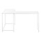 Homeroots 58" White Wood and Metal Corner Computer Desk 489867 - alternate 3