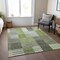 Homeroots 5' X 8' Green And Olive Green Striped Washable Indoor Outdoor Area Rug 581696 - alternate 3